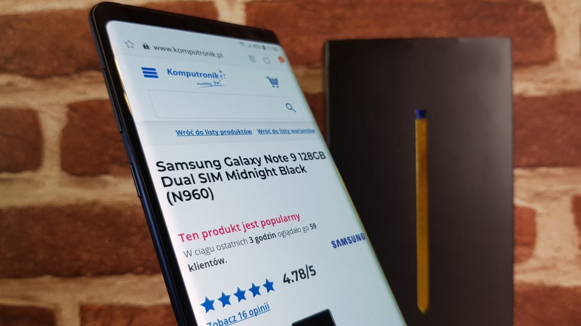 Android Pie dla Samsunga Galaxy Note 9 coraz bliżej